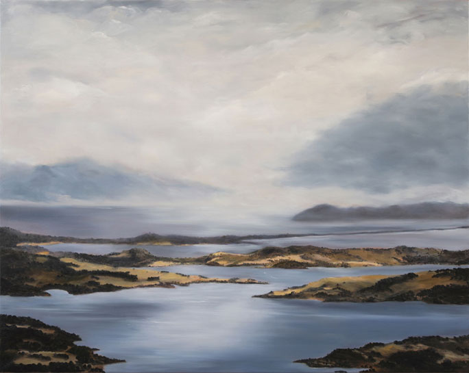 Towards Fluted Cape, oil on canvas, 2009, 122 x 153cm